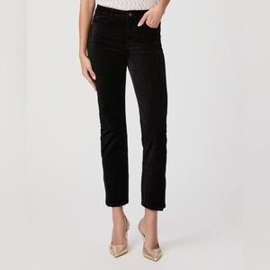 PAIGE Claudine Pant in Black Velvet, Size 26
